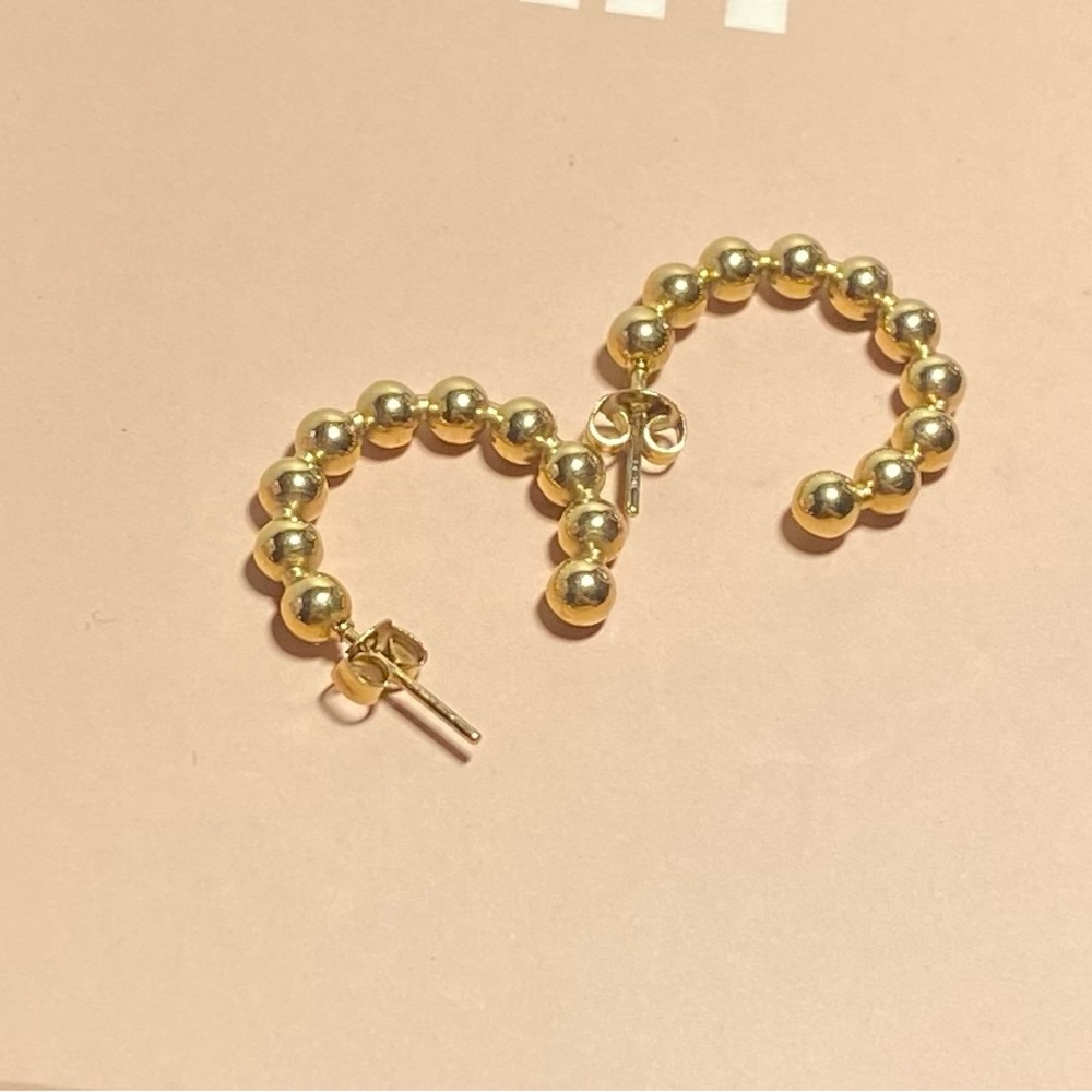 Bubble hoop earrings